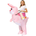 Miniatyrbild 1 av 4: Uppblåsbar Påskhare Ridande Cosplay Kostym Halvlängdsdräkt Festlig Gåva Uppblåsbar Leksak Uppblåsbar Apa C