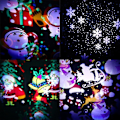 Miniatyrbillede 3 af 5: 24 Mønstre Udendørs Juleprojektor 8w Led Laser Projektionslys EU PLUG
