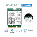 Miniatyrbild 2 av 5: AX1675I WIFI-kort+Med 8DB Antenn WiFi 6E M.2 Key E CNVio 2 Band 2.4G/5G/6Ghz Trådlöst Kort AX211