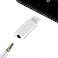 Pikkukuva 3 / 5: 2 KPL Type-C - 3,5 mm:n liitinmuunnin Kuulokkeiden äänisovitin Kaapeli Type USB C - 3,5 mm:n naaraspuoliseen kuulokeliitäntään