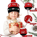 Miniatyrbild 4 av 5: 2-pack Julhatt, LED Julmössa, Lysande Stickad Mössa för Julfest, Julbordsgåvor för Barn & Vuxna, 2420cm