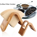 Miniatyrbild 3 av 4: Kaffefilterställ, Trä Kaffefilter Kaffefilterhållare Dispenserhållare Displayhylla