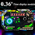 Miniatyrbilde 4 av 5: Digital Bordklokke Elektronisk DIY Kit Klokke Lodding Fabrikasjonssett Gaming Skrivebordsornament