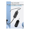 Miniatyrbillede 3 af 5: 2.4G Trådløst Mikrofon Headset Lang Rækkevidde 30M til Stemmeforstærkere, Højttalere, Karaoke, Undervisning, Udendørs Taler