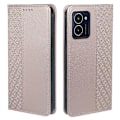 Miniatyrbillede 1 af 5: Kompatibel med HMD Pulse / Pulse+ Etui Pung Læder Telefon Cover Lykke Kløver Prægning PinkGold
