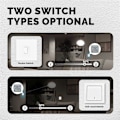 Miniatyrbild 1 av 5: Zigbee Graffiti Smart Hem Dimmer Strömbrytare På/Av Strömbrytare App Fjärrkontroll Timer Smart Dimmer Strömställarmodul, A