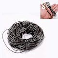 Miniatyrbillede 1 af 5: 10 meter voksbehandlet nylon snor reb til DIY armbånd smykkefremstilling håndværk - Dyb kaffe