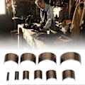 Miniatyrbild 3 av 3: Läder V-formad Stans DIY Verktyg Svansskärning Stans Rund Bälteshålare Tillbehör Set10 x A28 Halvcirkel