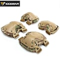 Miniatyrbild 2 av 5: Taktiska Knäskydd & Armbågsskydd Set Knäskydd Airsoft Jakt Knä Armbågsskydd 6914