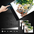 Miniatyrbilde 3 av 5: LED Lysplate A4 Lysbord Lampe Plate Bærbar Lysplate Lysstyrke Dimbar