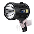 Miniatyrbilde 1 av 5: Oppladbar Spotlampe, 100000 Lumen LED Spotlights Håndholdt Lommelykt Super Utendørs Solar Spotli