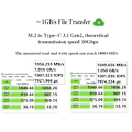Miniatyrbild 4 av 5: 2230 M.2 NVMe SSD-kabinett USB 3.2 Gen 2 10Gbps till NVMe PCI-E M.2 SSD-fodral Extern SSD för 15 Pro