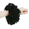 Miniatyrbilde 1 av 3: 1 stk. Muslimsk Dame Fluffy Velvet Hijab Scrunchies Ensfarget Enkel Stor Hårstrikk
