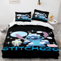 Miniatyrbilde 1 av 2: Stitch 3D-printet sengesett dynetrekk dynetrekk putetrekk barnegave farge 5 AU single 140x210cm