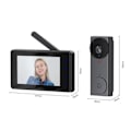 Miniatyrbild 4 av 5: 4,3 tums IPS-skärm Trådlös Video Dörrklocka Infraröd Mörkerseende 2,4G Wi-Fi Smart Video Dörrklocka fo