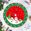 Miniatyrbilde 2 av 5: 90cm Juletre Skjørt, Juletre Toppstjerne, Juletre Dekorasjon, God Jul Juletre Skjørt Tre Matte for Jul, Rød