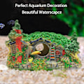 Miniatyrbilde 2 av 5: Akvariumdekorasjoner Hus Resin Betta Gjemmested Hule Liten Akvarium Dekor Hul Hull Ly Akvarium Ornamenter Mini Hage Dekorering Landskapsarkitektur Ac