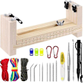 Miniatyrbild 1 av 5: 1 set Paracord Armbands Jig Kit, Justerbar Vävram Armbandstillverkare i Trä med Knuttverktyg Laci