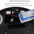 Miniatyrbild 3 av 4: 11.1V 2600mAh Nytt Li-Ion Batteri Uppladdningsbart Paket för Robotdammsugare V1 X3 V3 V5 X5 V5S CW310 CEN250