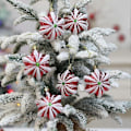 Miniatyrbilde 3 av 5: Julekulepynt - 6 stk. Plastikk Knusesikre Hengende Kuler til Juletrepynt, Glitter Innendørs Hjemmefest Dekor