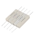 Miniatyrbillede 1 af 5: 5 stk. trådviklet keramisk cementmodstand 5 Ohm 10W Watt 5%