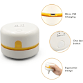 Pikkukuva 1 / 5: Kannettava 360° kääntyvä johdoton mini pöytäimuri USB-latauksella (Valkoinen)