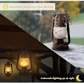 Miniatyrbild 2 av 2: Solarlampor Utomhus LED Orkanlykta med Flameffekt Vattentät Retrodesign LED Dekorativ Orkanlampa för Trädgård, Stigar, Landskap (1p