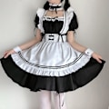 Pikkukuva 2 / 5: 2022 Musta Söpö Lolita-piikatytön asu Tytöt Naiset Ihana Piika Cosplay-asu Animaatioesitys Japanilainen asu Mekko Vaatteet black M