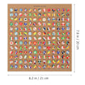 Miniatyrbillede 3 af 5: 291 stk. National Flag Tommelknapper Landkort Push Pin Kreative Tommelknapper til Tavle