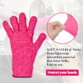 Miniatyrbild 2 av 5: Hårfärgningshandskar Återanvändbara Salong För Rengöring Mikrofibervante 2pcs pink