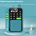Miniatyrbild 2 av 5: C90 Mini Fickradio FM Digital Radiomottagare D