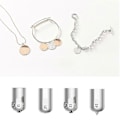 Miniatyrbilde 3 av 4: 4 stk. bølgete bladspiss, graveringstupp, pregetupp og perforeringsbladspiss for Cricut Maker 3 QuickSw