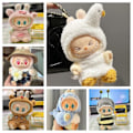 Miniatyrbilde 2 av 4: Mini Plysjdukke Klær Antrekk Tilbehør For Korea Kpop Exo Labubu V1 V2 Idol Dukker Gås Dinosaur Macaron Klær Gave 3