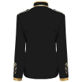 Miniatyrbilde 2 av 5: Menns Mote Hoff Prins Uniform Gullbrodert Jakke Black M