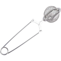 Miniatyrbillede 1 af 5: Meldispenser Sigte Drysspreder, Rund Kugle Kompakt Rustfrit Stål Mesh Dobbeltsidet Fjeder