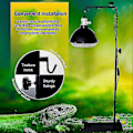 Miniatyrbillede 5 af 5: Reptil Lampeholder med Justerbar Base, Metal Gulvlampeholder til Habitat