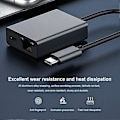 Pikkukuva 2 / 4: 1000 Mbps Type-C - RJ45 Internet-kaapeli Verkkokortti USB Type-C - Ethernet-sovitin Tukee PD-latausta