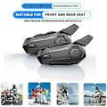 Miniatyrbillede 2 af 5: 2 stk. Bluetooth Intercom Motorcykel Full Helmet Bluetooth Headset kompatibel med 2 Intercomunicador Trådløse Headset