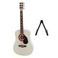 Miniatyrbild 3 av 5: Mini Gitarr Modell Vit 13 cm Lång Slät Trä Rik Detaljering Miniatyr Trägitarr för Bord Hylla Skåp
