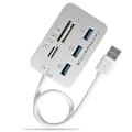 Miniatyrbillede 1 af 5: USB HUB 3.0 USB Splitter 3 Porte Extender Multi USB Udvidelse Multiple 3 0 Hub SD Kortlæser USB3.