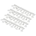 Miniatyrbillede 2 af 5: 4 stk Krystal Klo-Kæde Trimning Frynser Simuleret Diamant Kæde til Syning Håndværk DIY Dekoration Dobbelt Loop Krystal Klo Kæde