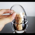 Miniatyrbild 2 av 4: Tandpetarhållare i akryl, kristalltandpetardispenser, hink, tandpetarbox i plast, äggform
