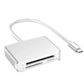 Miniatyrbild 1 av 5: SD-kortläsare USB C, 5 i 1 Typ C Micro-SD TF M2-kortadapter 2T Kapacitet Minneskortläsare