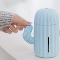 Miniatyrbillede 3 af 5: Kaktus Luftfugter/USB Luftrenser/Bil Atomisering Fairy Bullet Luftfugter Egnet til Hjemmekontor Soveværelse Stue Studie Yoga Spa, Blå