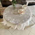 Pikkukuva 3 / 5: Vintage pitsipöytäliina joulu neulottu yöpöydän peite ruusu työpöytä kahvipöytäliina tabletit ruokailu häät sisustus ER9 see chart 140x192cm