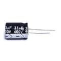 10st Elektrolytkondensator Aluminium 33UF 400V Svart