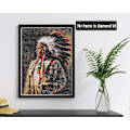Miniatyrbild 2 av 5: DIY Diamantmålningskit för Vuxna Indianer, Diamantkonst Kvinna Full Borr Rund Strass Diamantmålningstillbehör, Korsstygn Broderi Canvas