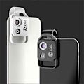 Miniatyrbilde 4 av 5: APEXEL APL-MS002CWH 200X Mobiltelefon HD CPL Makroobjektiv Mikroskop med LED-lys Black