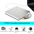 Miniatyrbillede 2 af 5: Ekstern DVD-brænder Type-C Optisk Disk Drev Slank Slot-in CD/DVD +/- RW Brænder USB C til /Wi