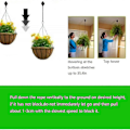 Miniatyrbild 2 av 4: 4-pack Växtrulle Infällbar Växtkrok Rulle Justerbar Växthängare Hängande Blomma För Trädgårdskorgar Krukor Fågelfoder I Olika CQU